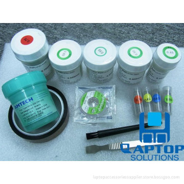 Repairing Kits Tweezers, Brush, Tin Shaving Pen, Leaded Solder Balls, Leaded Flux
